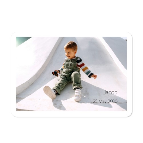 Fotokaart liggend met ronde hoeken 14,3 x 10 cm