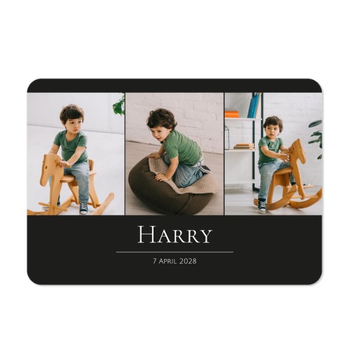 Single card landscape rounded corners 14,3 x 10 cm