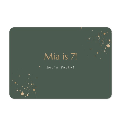 Single card landscape rounded corners 14,3 x 10 cm