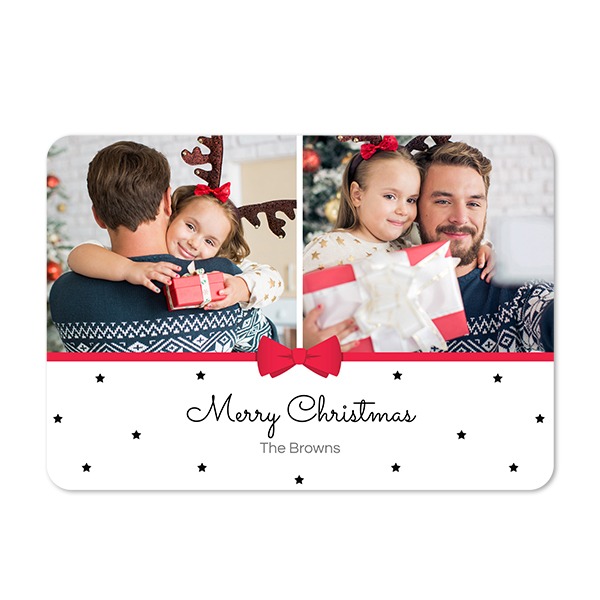 Enkla fotokort liggande rundade hörn 14,3 x 10 cm