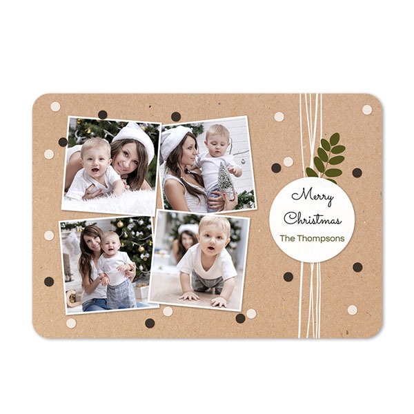 Single card landscape rounded corners 14,3 x 10 cm