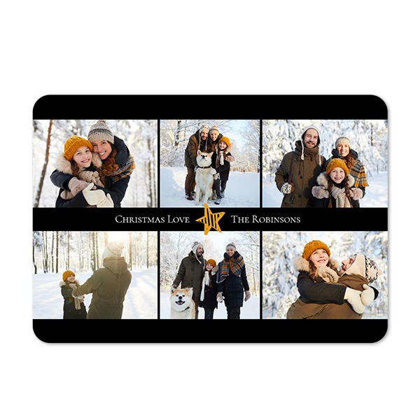 Single card landscape rounded corners 14,3 x 10 cm