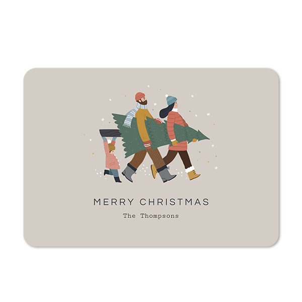 Single card landscape rounded corners 14,3 x 10 cm