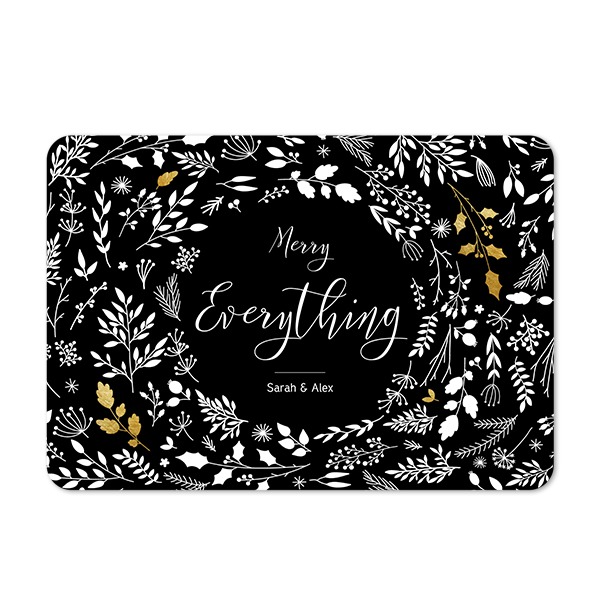 Single card landscape rounded corners 14,3 x 10 cm