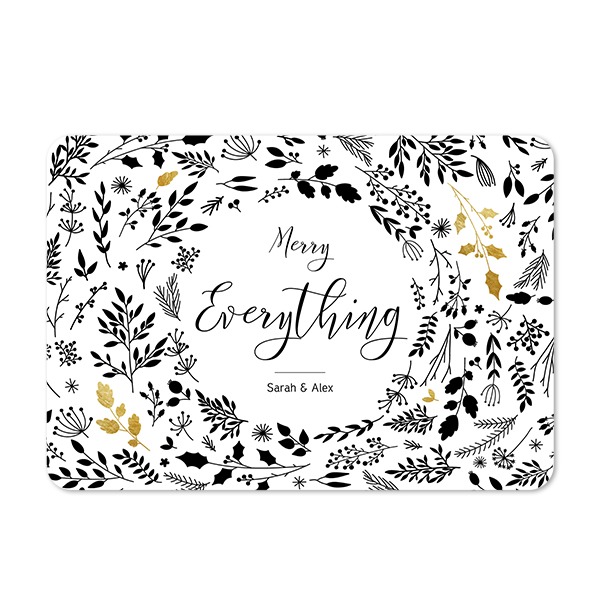 Single card landscape rounded corners 14,3 x 10 cm