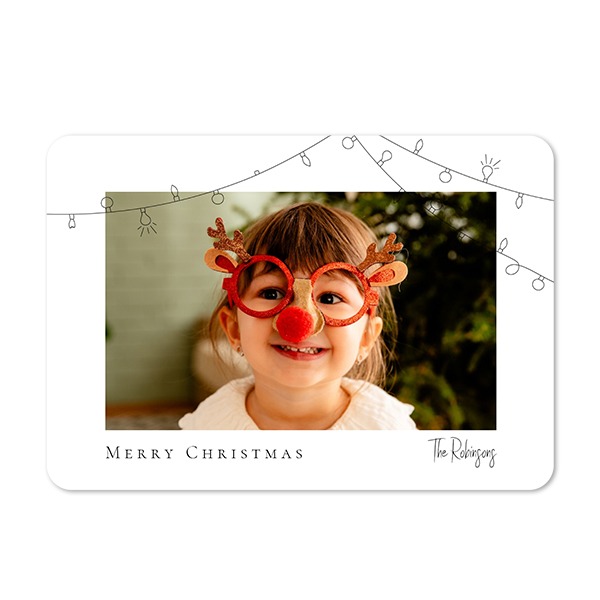 Single card landscape rounded corners 14,3 x 10 cm