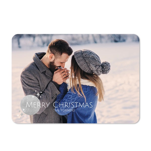 Single card landscape rounded corners 14,3 x 10 cm