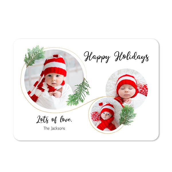 Single card landscape rounded corners 14,3 x 10 cm