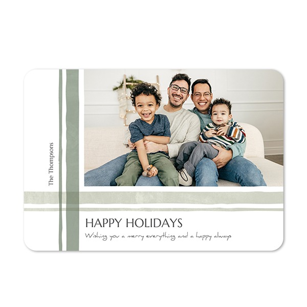 Single card landscape rounded corners 14,3 x 10 cm