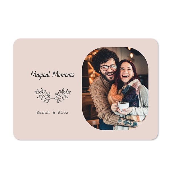 Faire-part 1 volet Paysage coins arrondis 14,3 x 10 cm Faire-part 1 volet Paysage coins arrondis 14,3 x 10 cm