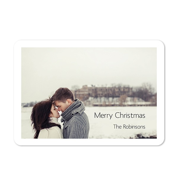 Single card landscape rounded corners 14,3 x 10 cm