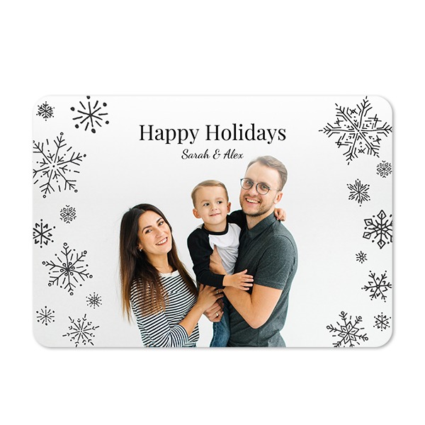 Single card landscape rounded corners 14,3 x 10 cm
