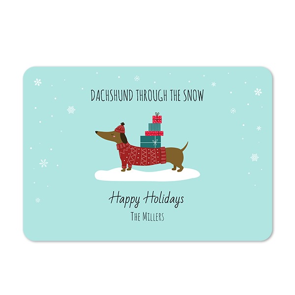 Single card landscape rounded corners 14,3 x 10 cm