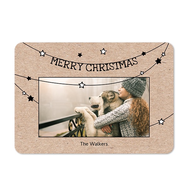 Enkla fotokort liggande rundade hörn 14,3 x 10 cm