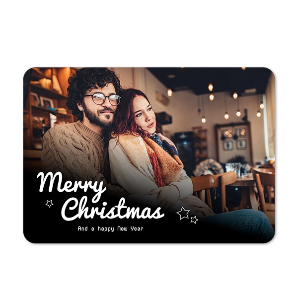 Faire-part 1 volet Paysage coins arrondis 14,3 x 10 cm