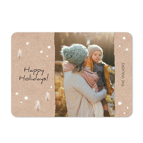 Single card landscape rounded corners 14,3 x 10 cm