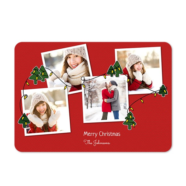 Enkla fotokort liggande rundade hörn 14,3 x 10 cm