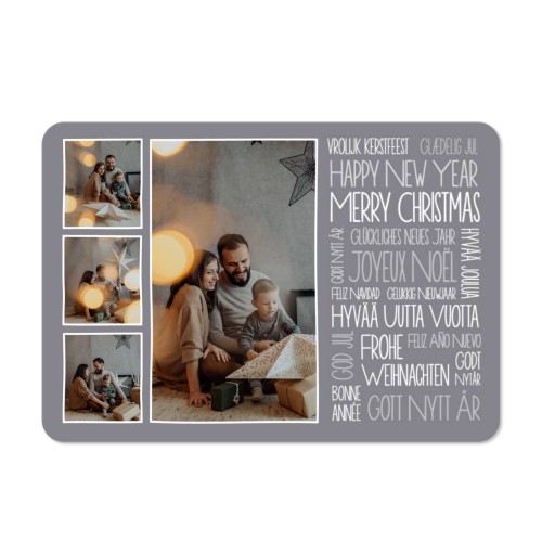 Grusskarte Querformat mit abgerundeten Ecken 14,3 x 10 cm