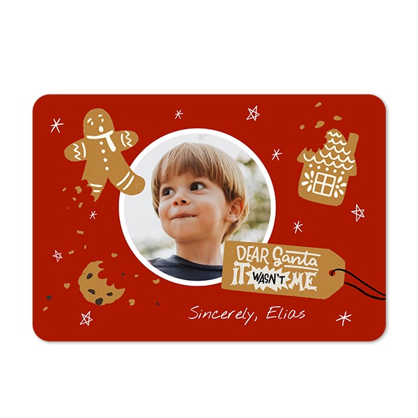 Single card landscape rounded corners 14,3 x 10 cm