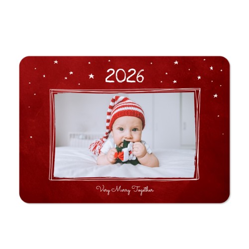 Single card landscape rounded corners 14,3 x 10 cm