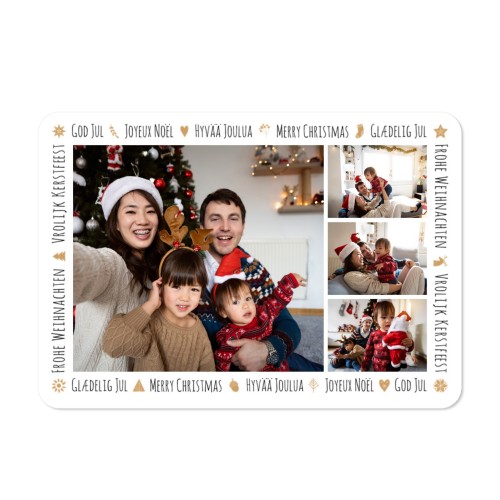 Single card landscape rounded corners 14,3 x 10 cm