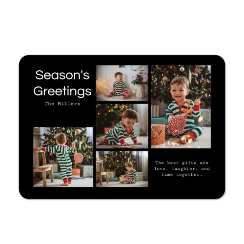 Single card landscape rounded corners 14,3 x 10 cm