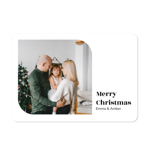 Single card landscape rounded corners 14,3 x 10 cm