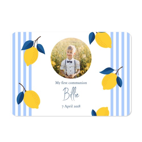 Single card landscape rounded corners 14,3 x 10 cm