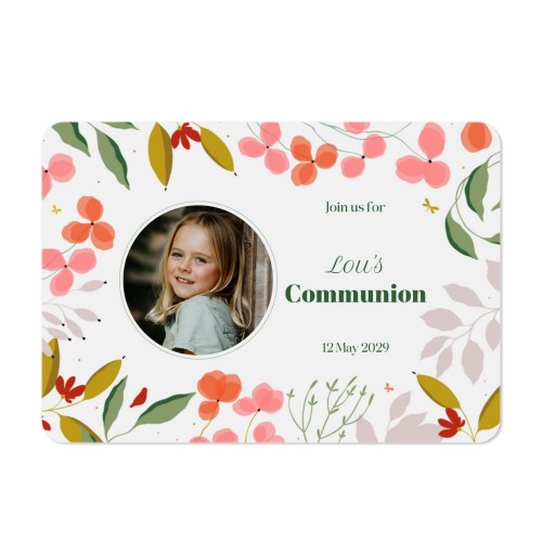 Single card landscape rounded corners 14,3 x 10 cm