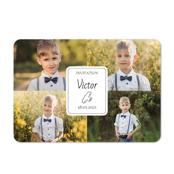 Fotokaart liggend met ronde hoeken 14,3 x 10 cm