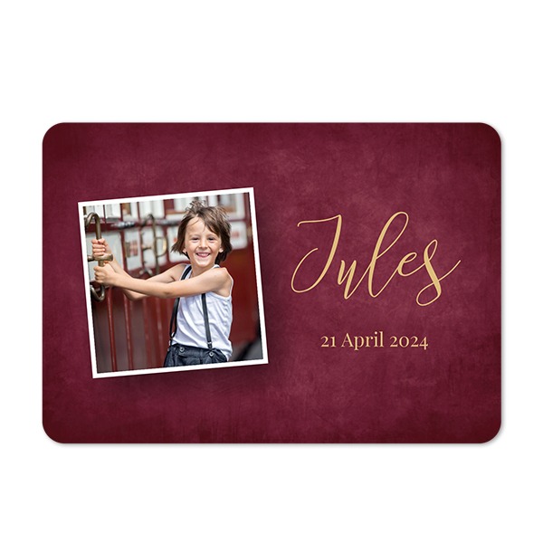 Single card landscape rounded corners 14,3 x 10 cm