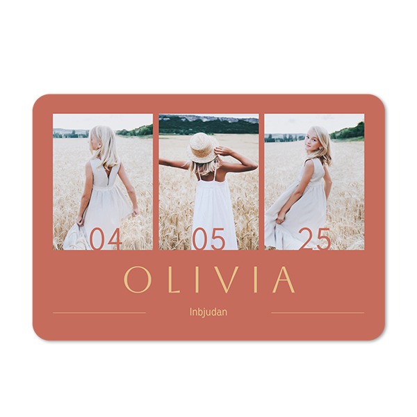 Enkla fotokort liggande rundade hörn 14,3 x 10 cm