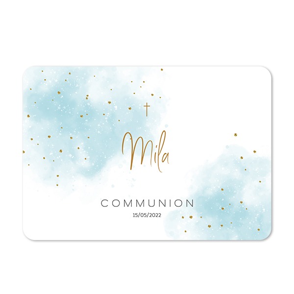 Single card landscape rounded corners 14,3 x 10 cm