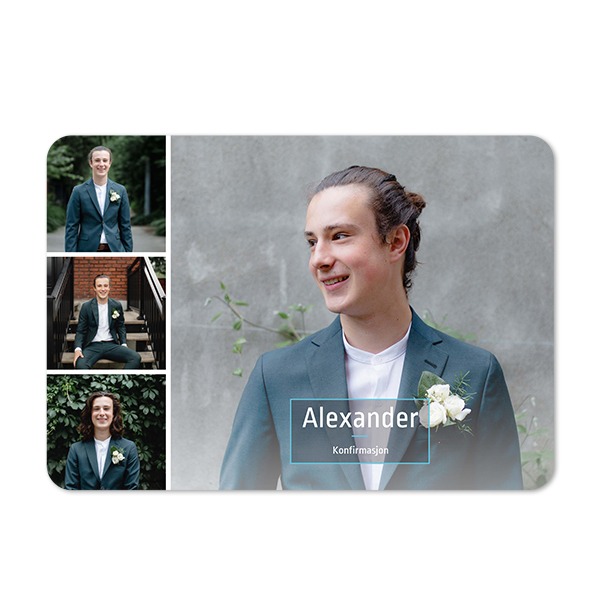 Enkle Fotokort liggende runde hjørner 14,3 x 10 cm Enkle Fotokort liggende runde hjørner 14,3 x 10 cm