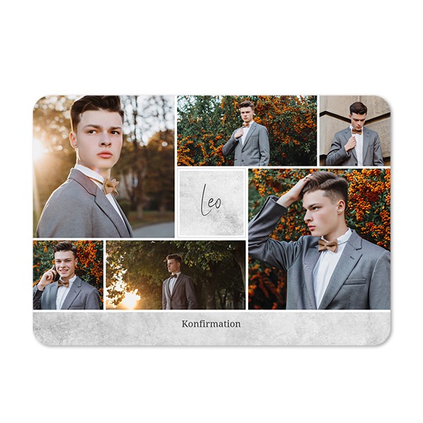 Enkla fotokort liggande rundade hörn 14,3 x 10 cm