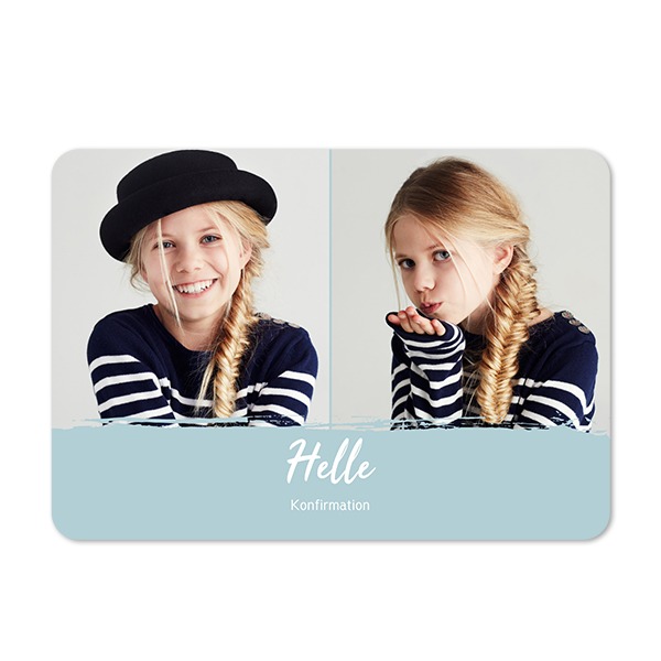 Enkle Fotokort liggende runde hjørner 14,3 x 10 cm