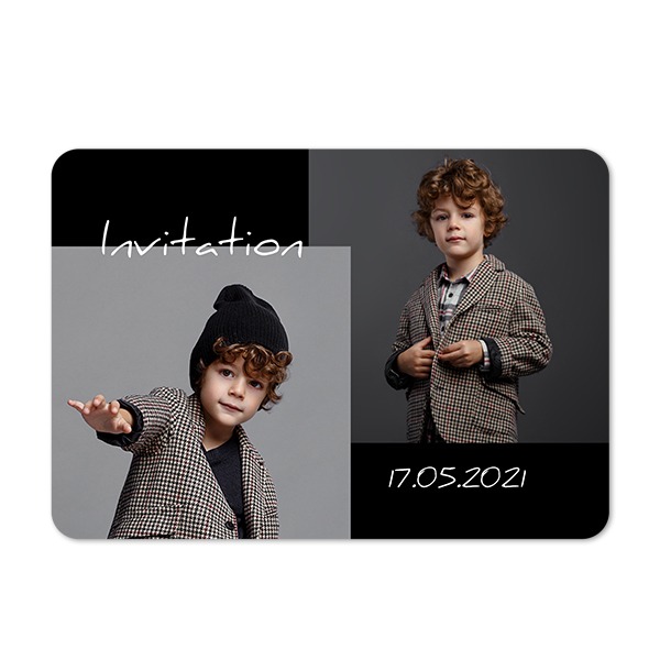 Fotokaart liggend met ronde hoeken 14,3 x 10 cm