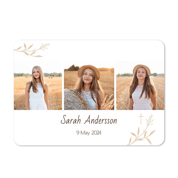 Fotokaart liggend met ronde hoeken 14,3 x 10 cm