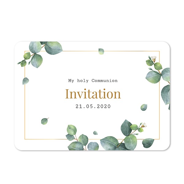 Faire-part 1 volet Paysage coins arrondis 14,3 x 10 cm