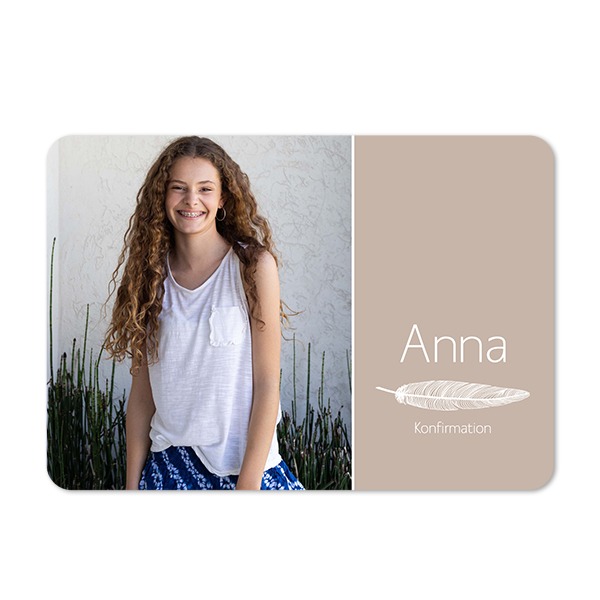 Enkle Fotokort liggende runde hjørner 14,3 x 10 cm