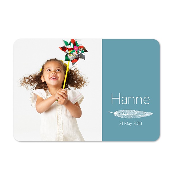 Fotokaart liggend met ronde hoeken 14,3 x 10 cm