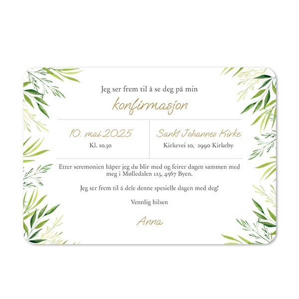 Enkle Fotokort liggende runde hjørner 14,3 x 10 cm