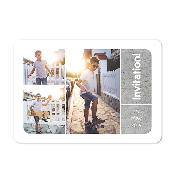 Single card landscape rounded corners 14,3 x 10 cm Single card landscape rounded corners 14,3 x 10 cm