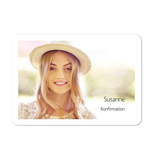 Enkle Fotokort liggende runde hjørner 14,3 x 10 cm