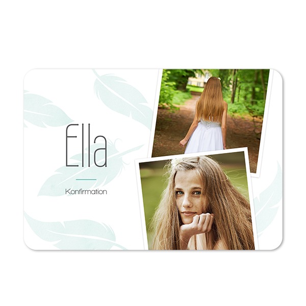 Enkla fotokort liggande rundade hörn 14,3 x 10 cm