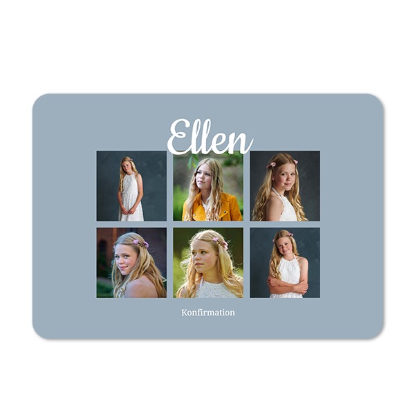 Enkla fotokort liggande rundade hörn 14,3 x 10 cm