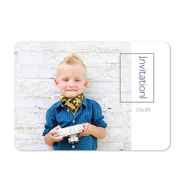 Single card landscape rounded corners 14,3 x 10 cm