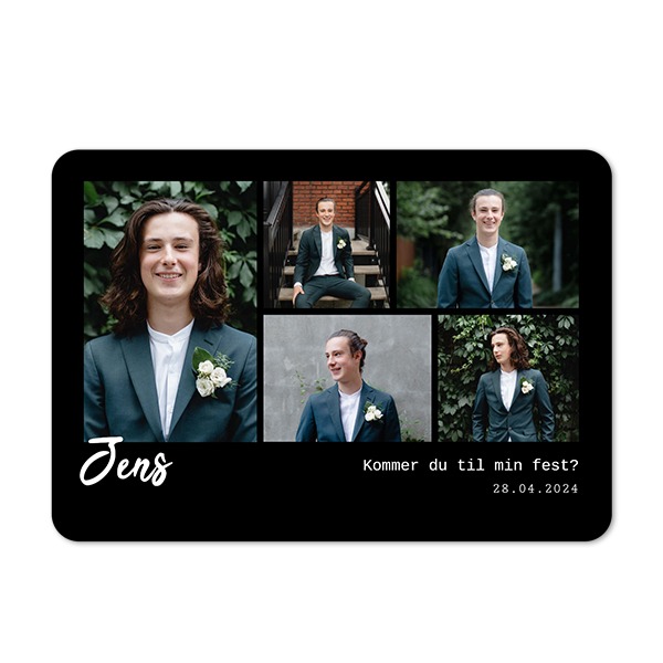 Enkle Fotokort liggende runde hjørner 14,3 x 10 cm Enkle Fotokort liggende runde hjørner 14,3 x 10 cm