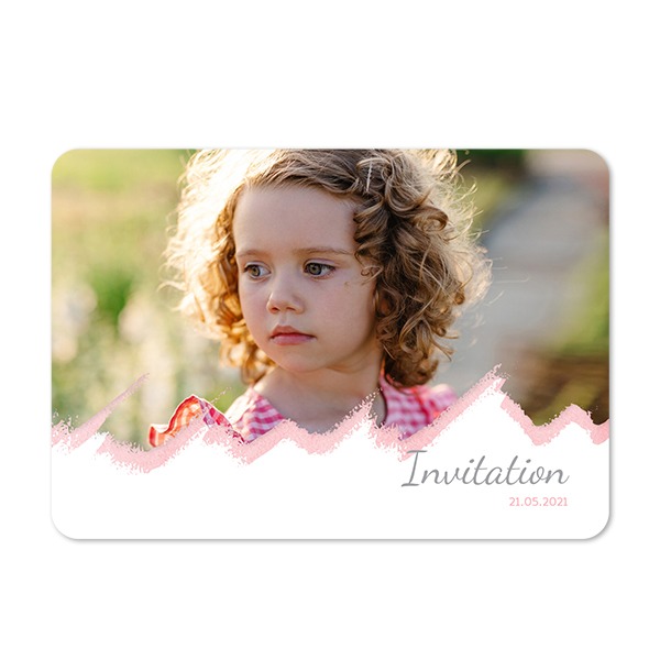 Single card landscape rounded corners 14,3 x 10 cm Single card landscape rounded corners 14,3 x 10 cm