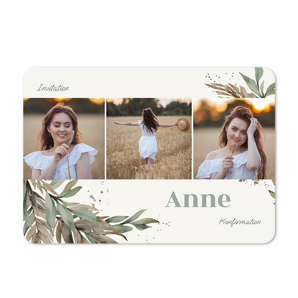 Enkle Fotokort liggende runde hjørner 14,3 x 10 cm